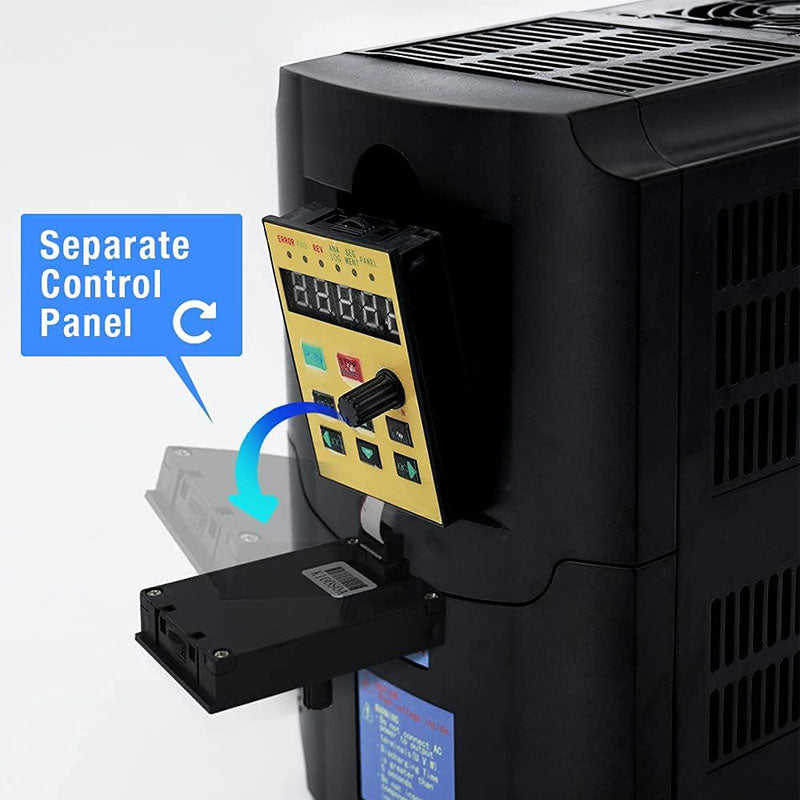 Variable Frequency Drives 220V 1 or 3 Phase Input 3 Phase 0-400HZ Output 26A for CNC Motor Speed Control and Spindle