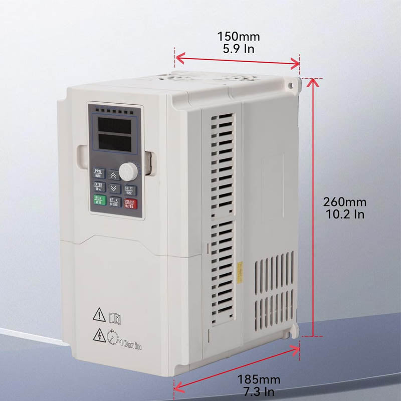 220V 5.5KW 25A 7.5HP Single or Three Phase Input to 3 Phase 0-3000 Hz Output CNC Motor Drive Controller Inverter Converter for Spindle Motor