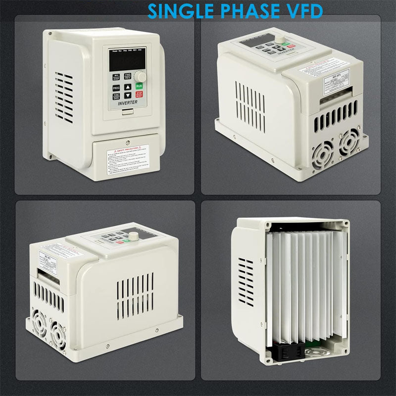 AC 220V/2.2kw 3HP Variable Frequency Drive VFD 4HP 1 or 3 Phase Input 3 Phase Output for Motor Speed Control