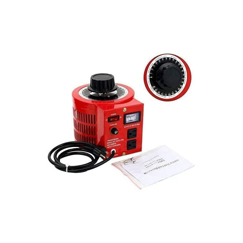 2000VA Auto Variable Voltage Transformer 0-130V Output AC Voltage Regulator Power Supply