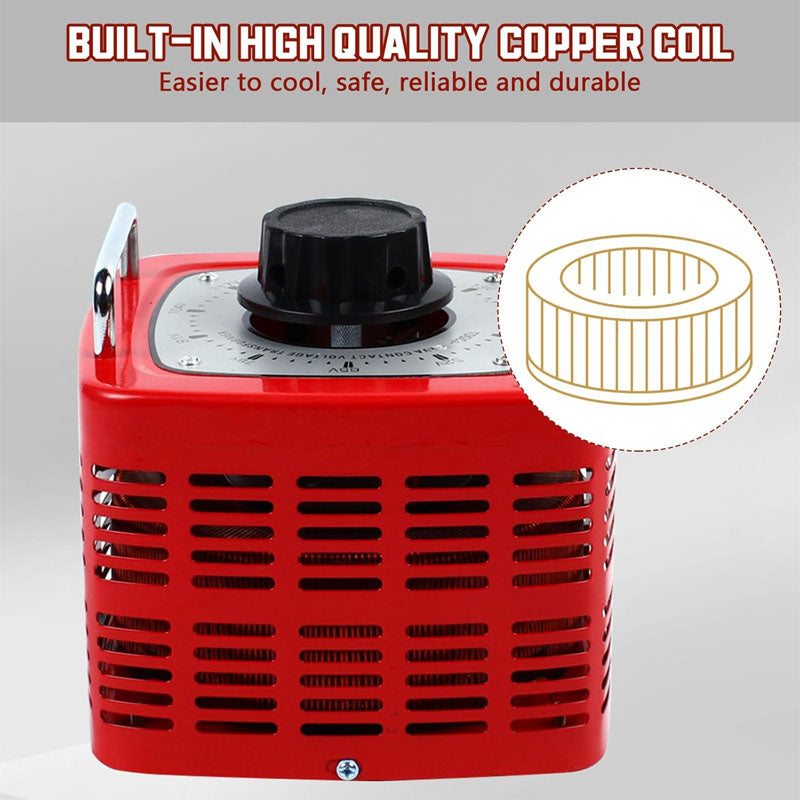 3000W Variable Transformer 110V Input Variac Variable AC Voltage Regulator Metered for Home Industrial Office