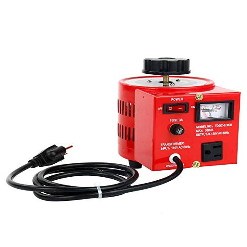 3 Amp Variable Voltage Transformer 120VAC Input 0-120V/130VAC Output for Home Industrial Office (300W Max)