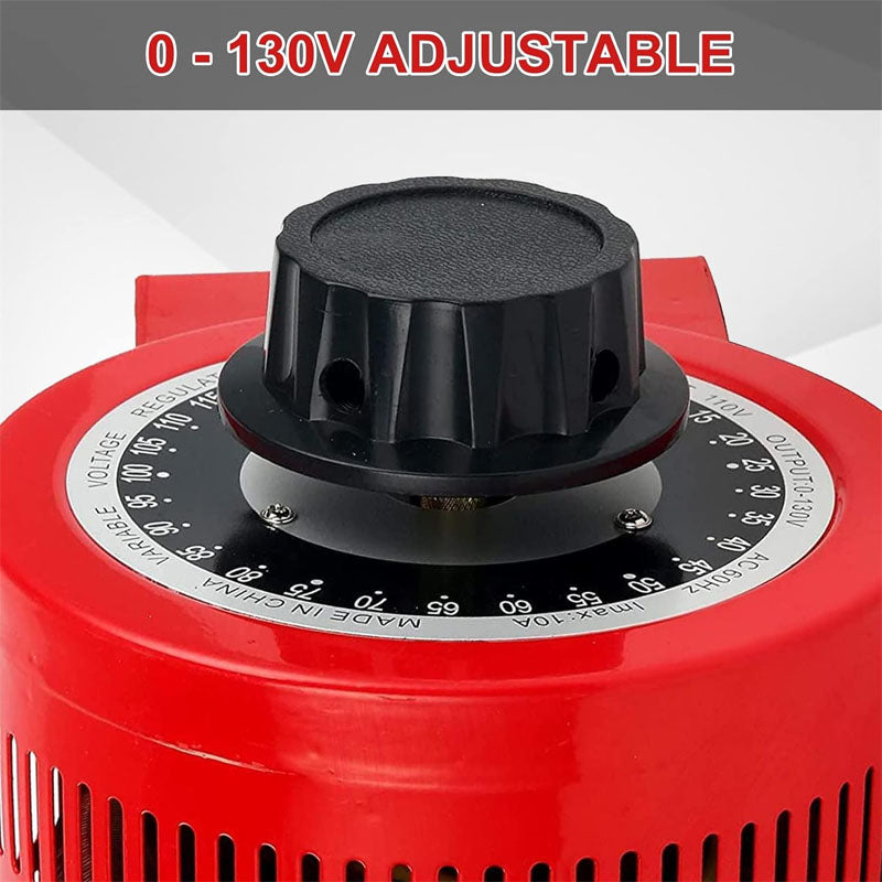 2000VA Auto Variable Voltage Transformer 0-130V Output AC Voltage Regulator Power Supply