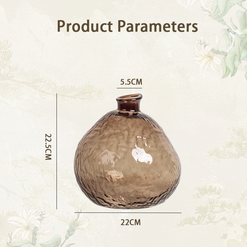 Creative Glass Vase, Living Room Flower Arrangement Glass Premium Sense Entrance Home Dining Table Decoration Vase