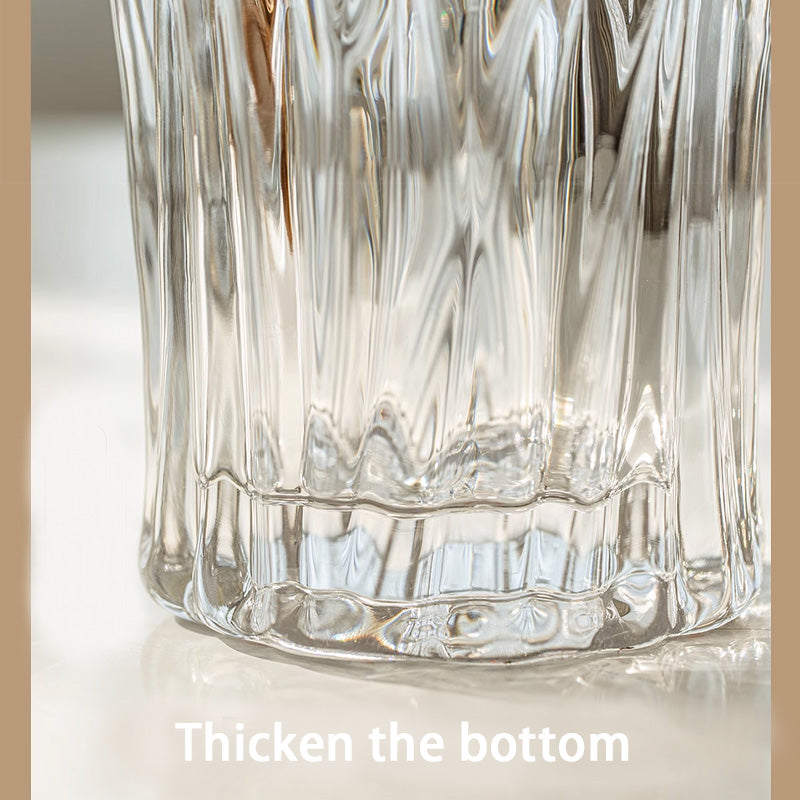 Creative Vase Ornaments, Living Room Flower Arrangement Transparent Glass Vase