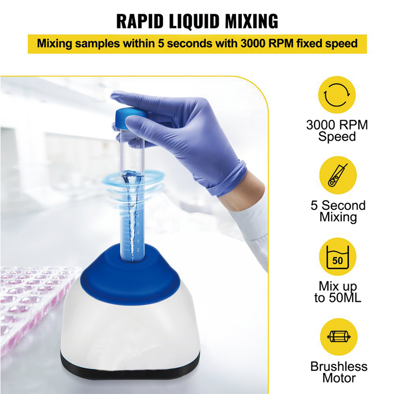 Vortex Mixer, 3000RPM Mini Vortex Mixer Shaker,,Lab Vortexer Shaker Lab Variable Speed Shaker for Centrifuge Tubes Acrylic Paints Ink and Nail Polish