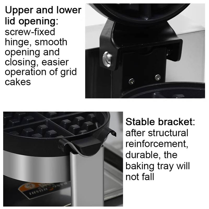 1200W Knob Type Single Head Rotary Waffle Maker 110V Waffle Oven