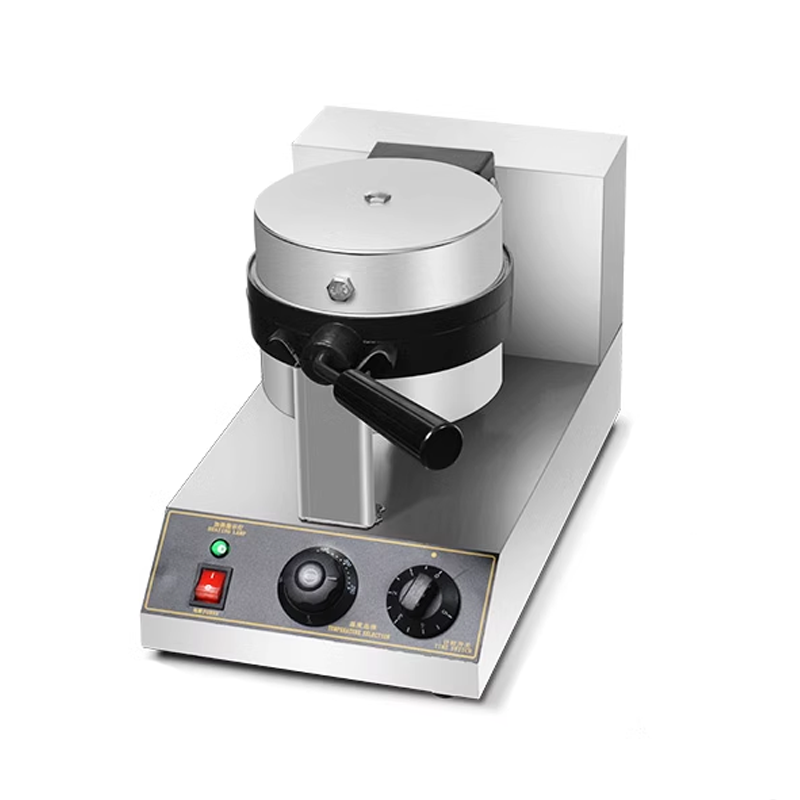 1200W Knob Type Single Head Rotary Waffle Maker 110V Waffle Oven