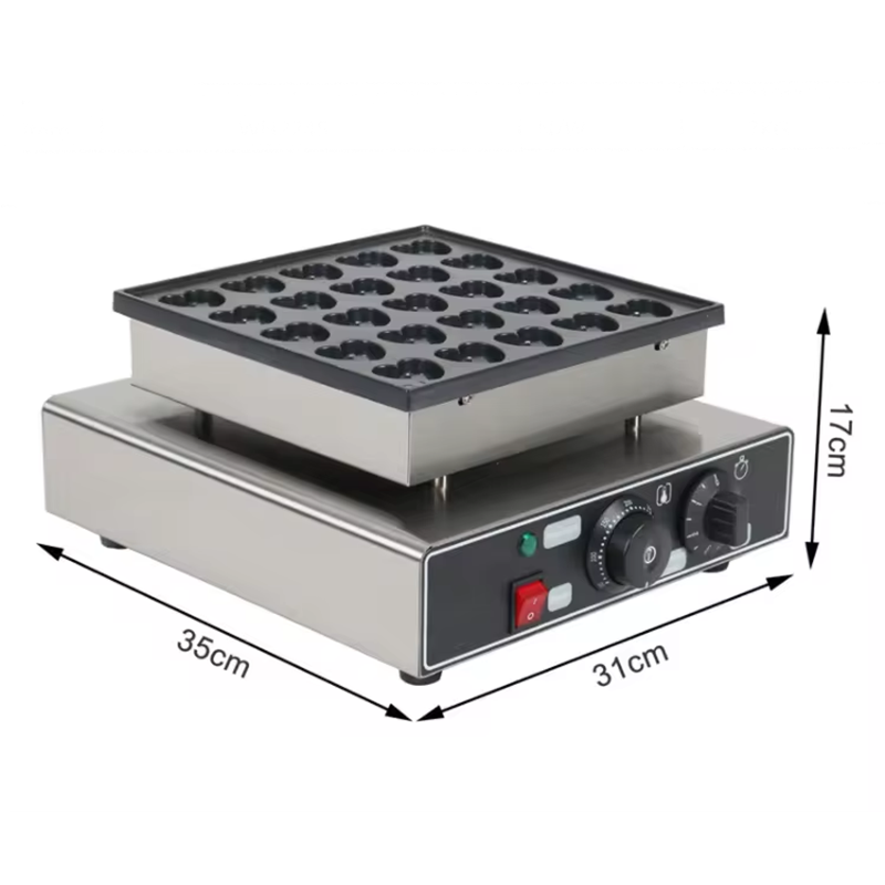 25-Hole Heart-Shaped Waffle Maker Commercial Love Dorayaki Machine