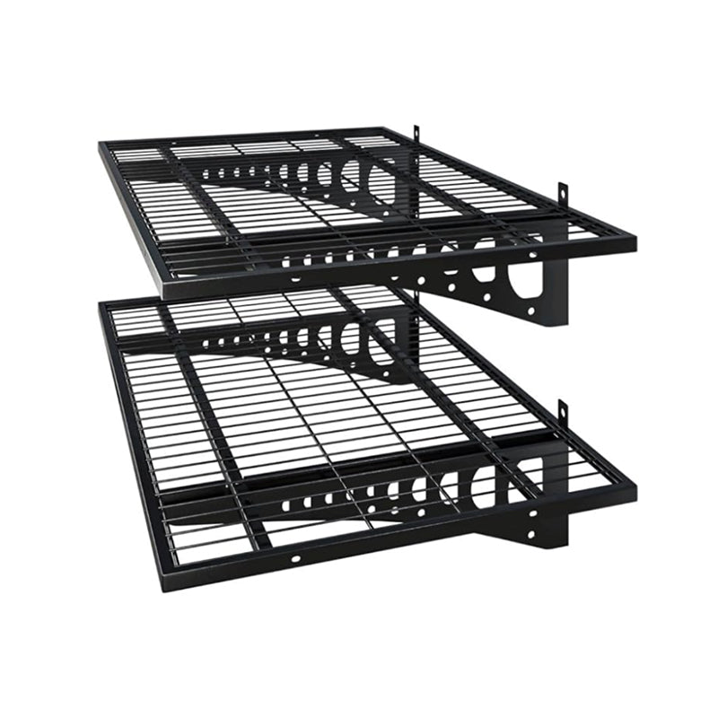 Wall Mounted Garage Storage Shelving 2 Pack 2x3ft Loads 500 lbs Strong Garage Organiser Adjustable Shelf Heavy Duty Sturdy Wall Shelves