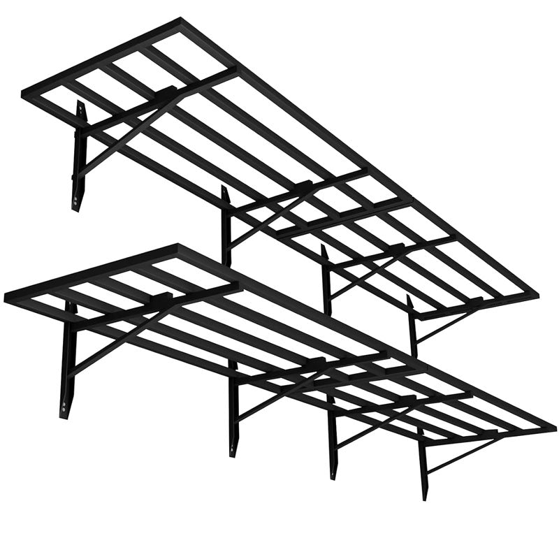 Wall Shelf 2-Pack 2x6ft Heavy Duty Floating Storage Racks 1600 lbs Load Capacity Suitable for Garage Storage Shed Shop