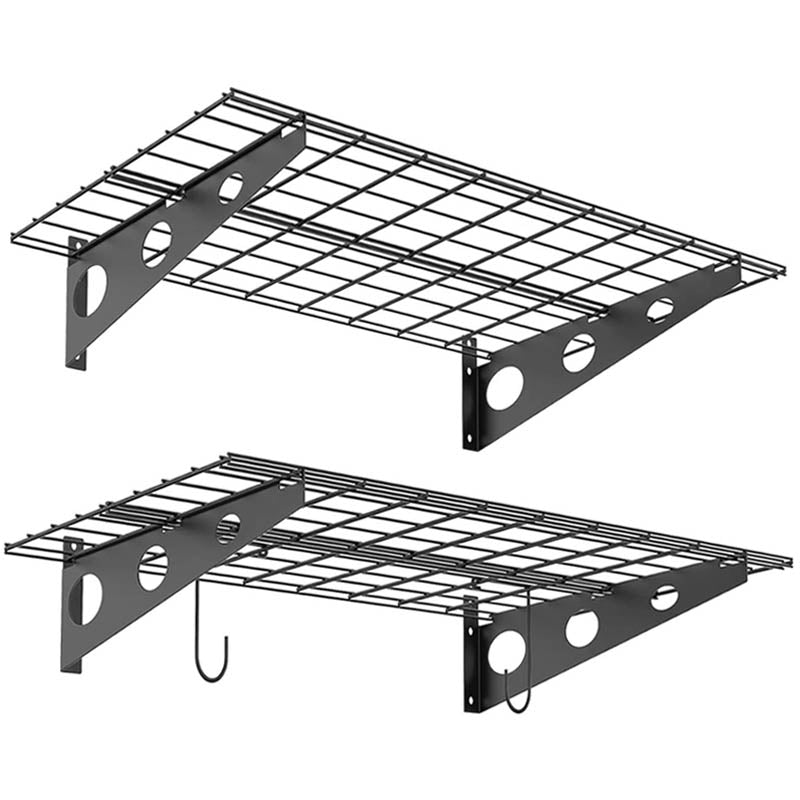 Wall Shelf 2 Pack Garage Wall Shelf 2 x 4 ft/24 * 48 inch for Garage Heavy Duty Wall Shelving
