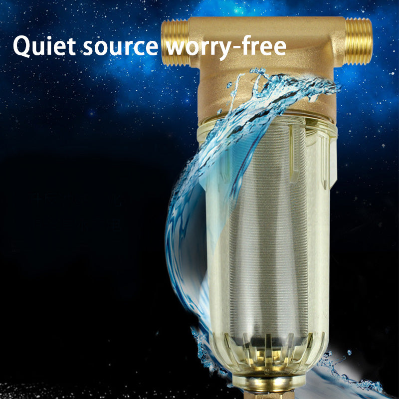 Kitchen Household Pure Copper Pre-Filter Backwash Water Heater Pre-Filter Large Flow Household Water Purifier