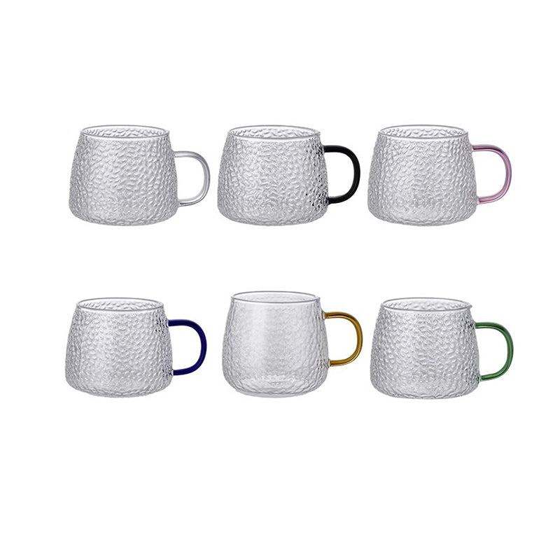 Light Luxury Glass Simple Water Cup Household Heat-Resistant Living Room Drinking Cup With Handle Tea Cup