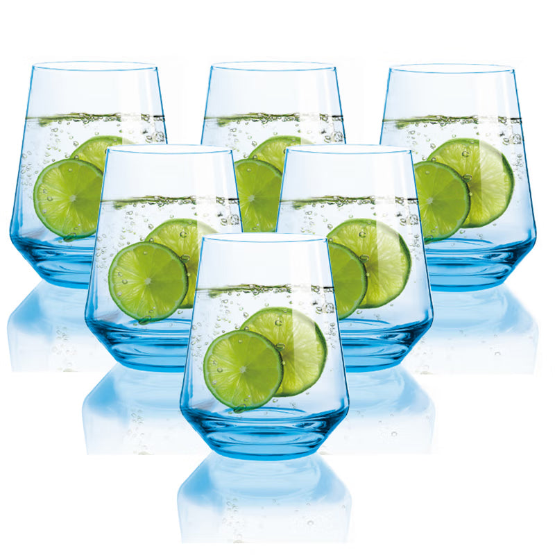 Glass Household Water Cup Living Room Heat-Resistant Drinking Water Tea Cup 6 Pieces