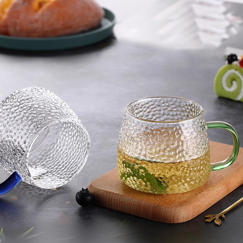 Light Luxury Glass Simple Water Cup Household Heat-Resistant Living Room Drinking Cup With Handle Tea Cup