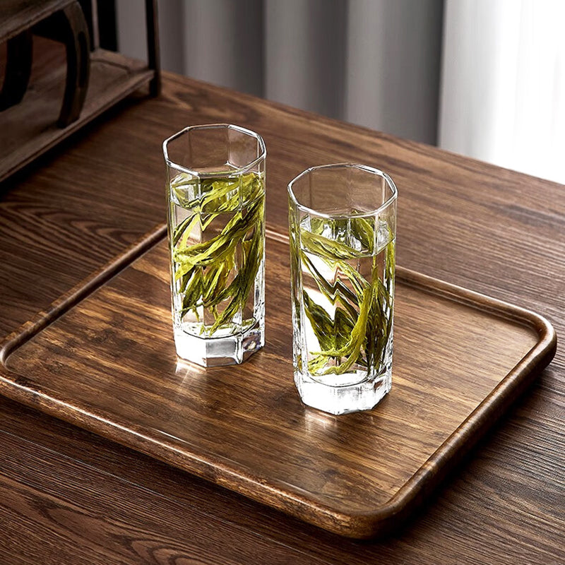 Glass Household Cups Water Cups 6-Piece Set Living Room Household Heat-Resistant Tea Cups