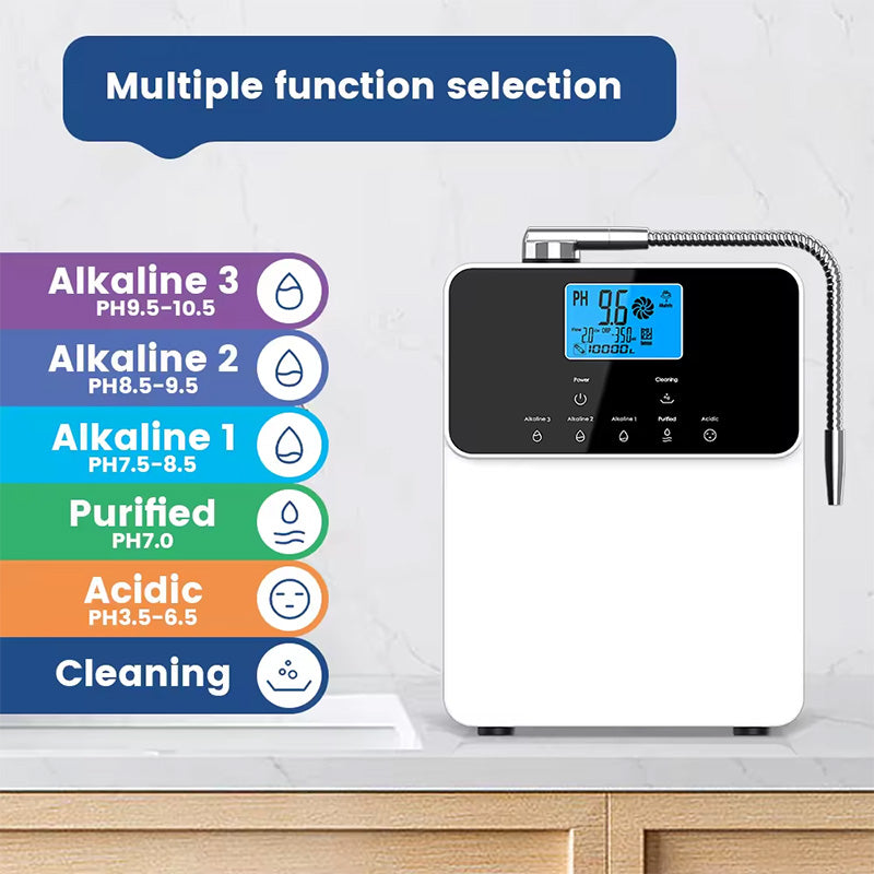 Alkaline Water Ionizer Titanium Platinum Coating Alkaline Water Machine Water Ionizer 7 Plate Kangen Water Machine