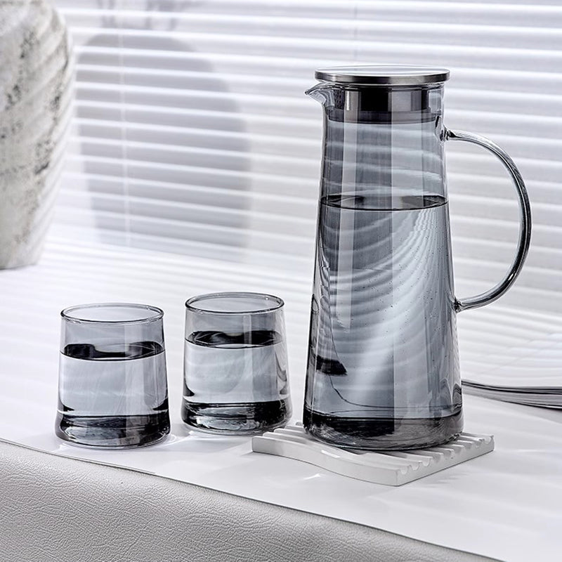 Glass Household High-End High-Temperature Water Cup Living Room Tea Cup Hospitality Water Kettle Set