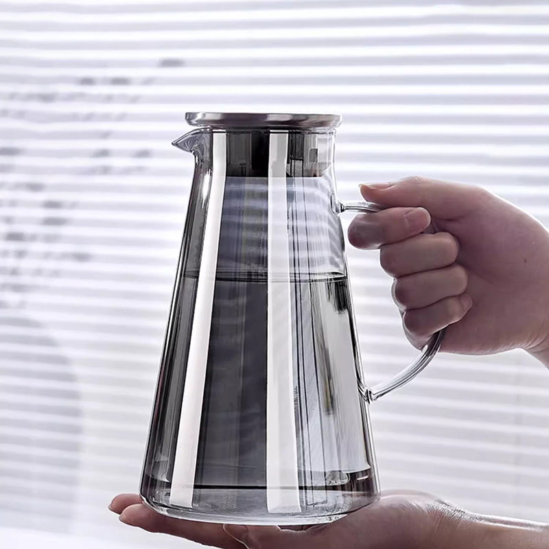 Glass Household High-End High-Temperature Water Cup Living Room Tea Cup Hospitality Water Kettle Set