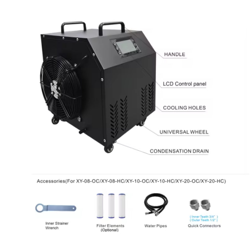 Ozone Uv Filter Smart Wifi Control Water Chiller 220v-110v Recovery Ice Bath Cold Plunge Chiller