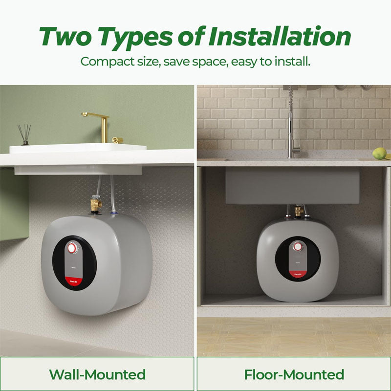 8.0 Gallon Point of Use Instant Hot Water Heater 120V 1440W Easy Install for Kichen Bathroom Restaurant Shelf Wall Floor Mounted