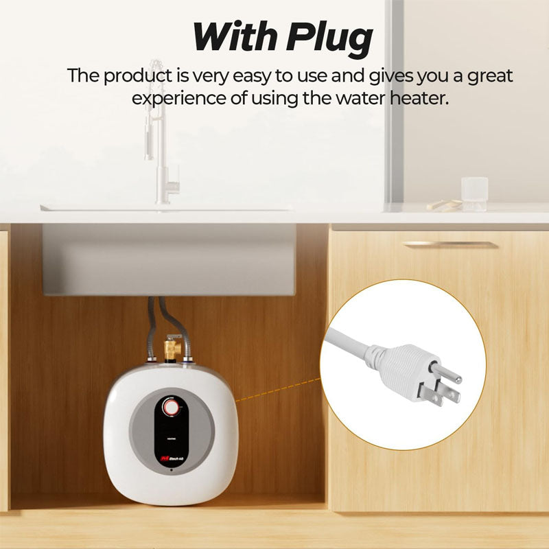 4 Gallon Point of Use Instant Hot Water Heater 120V 1440W Electric Mini Tank Water Heater Wall or Floor Mounted