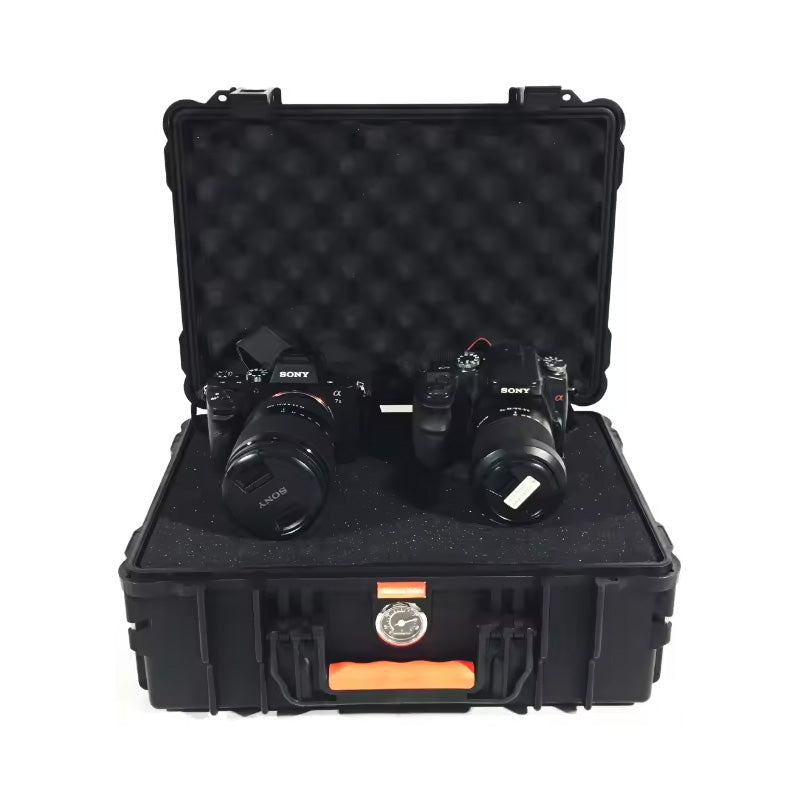 Black Waterproof Hard Case For Camera or Video Equipment Devices Portable Protective Hard Camera Case
