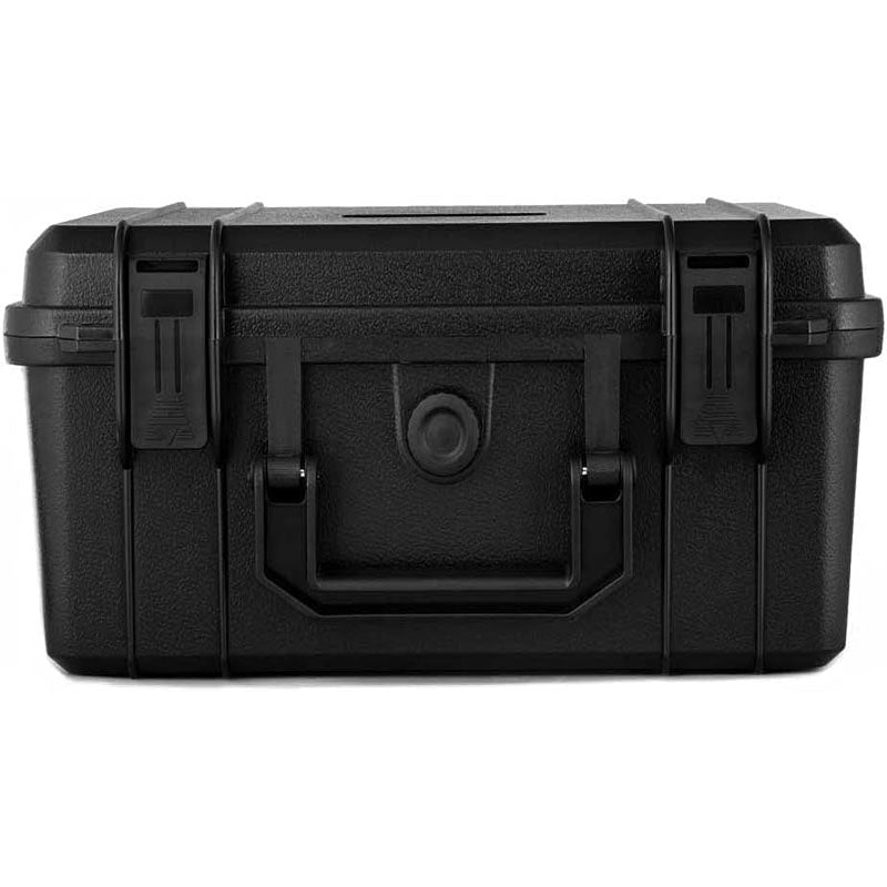 11in x 8in x 5in Waterproof Hard Case with Customizable Pluck Foam Interior for Laptop Pistol Camera and More Black