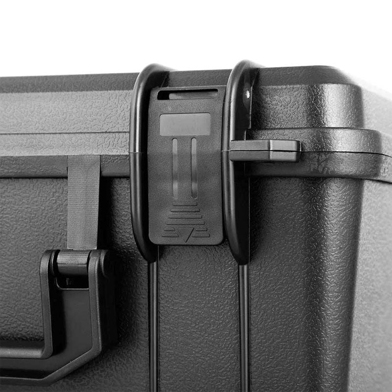 11in x 8in x 5in Waterproof Hard Case with Customizable Pluck Foam Interior for Laptop Pistol Camera and More Black