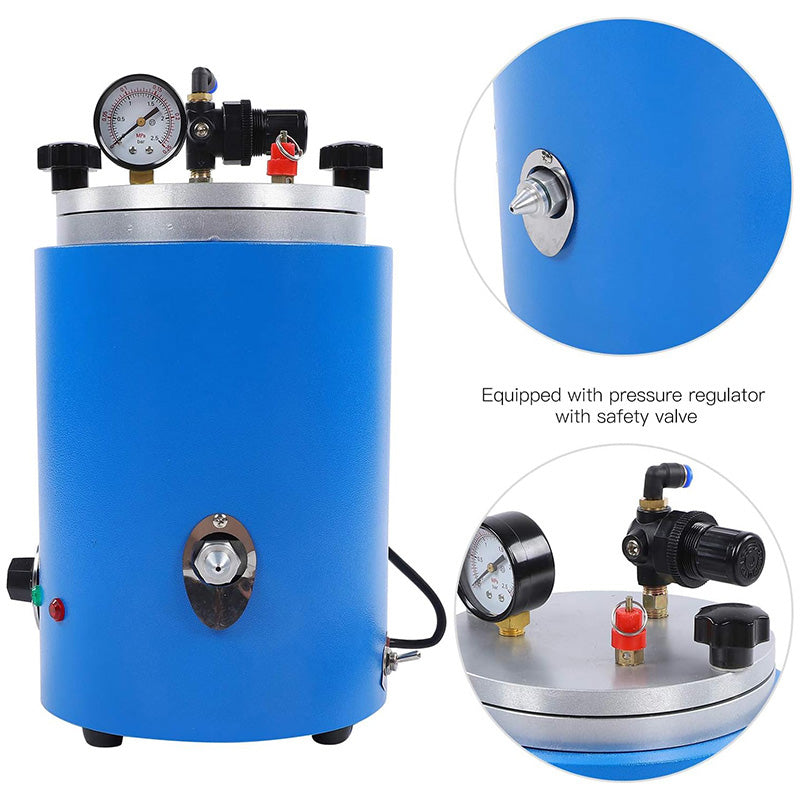 Wax Injector Jewelry Tool Round Vacuum Cylinder Wax Injection Machine for Complex Jewellery Making Kit Beading Jewellery Making