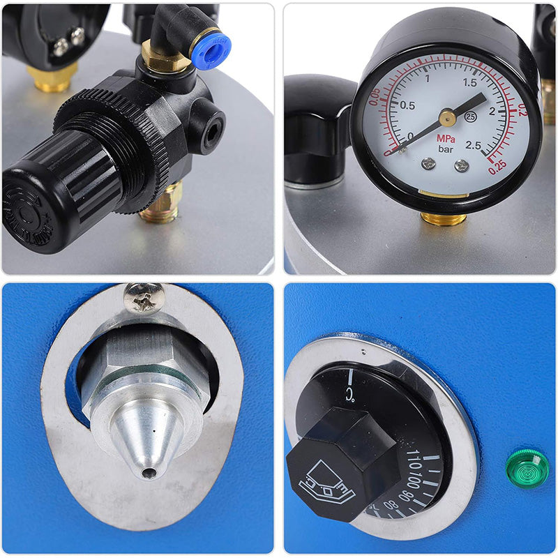 Wax Injector Jewelry Tool Round Vacuum Cylinder Wax Injection Machine for Complex Jewellery Making Kit Beading Jewellery Making