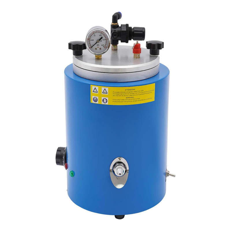 2.2 L Wax Injector 500W Wax Casting Machine 86-230°F Temperature with Double Nozzle Vacuum for Jewelry Wax Injection