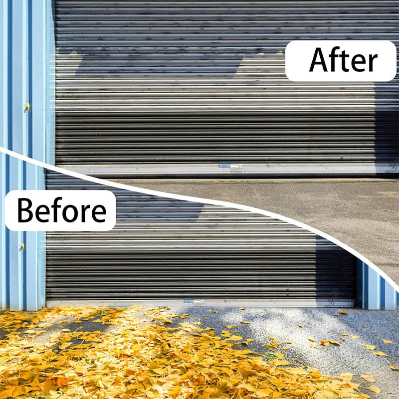 Weather Stripping Pre-drilled 16.5 Feet U+O Ring Heavy-Duty Weatherproofing Garage Door Rubber with Aluminum Track Retainer Base Kits