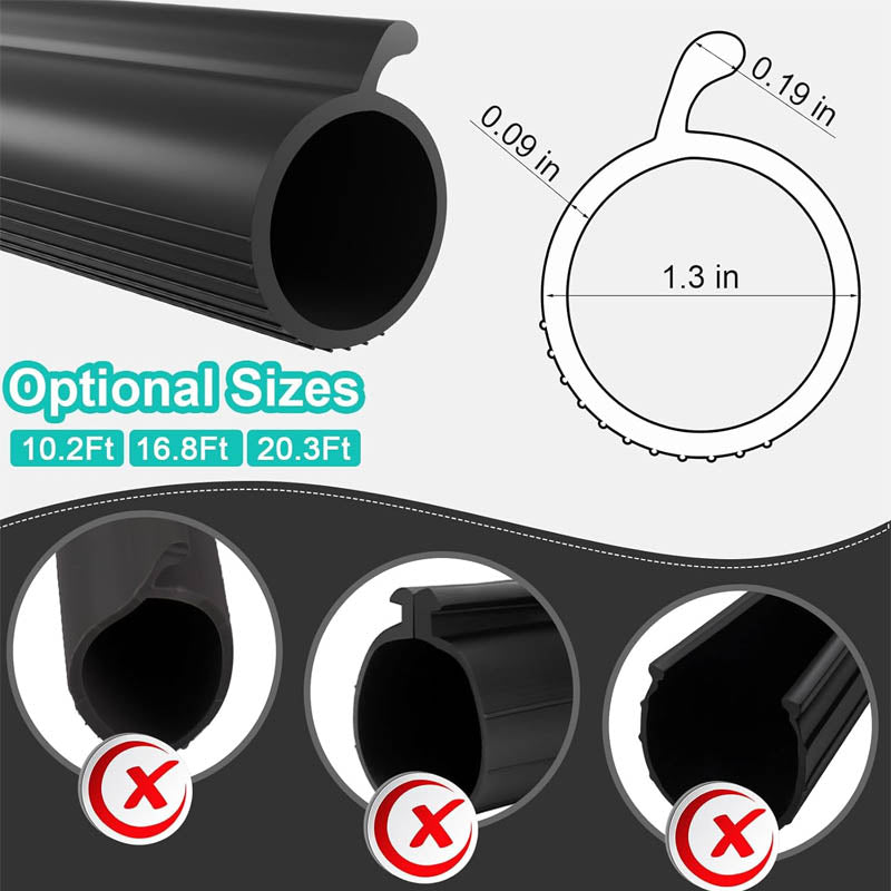 20.3 Ft Weather Stripping P Bulb Garage Door Bottom Seal Strip Rubber Weather Stripping
