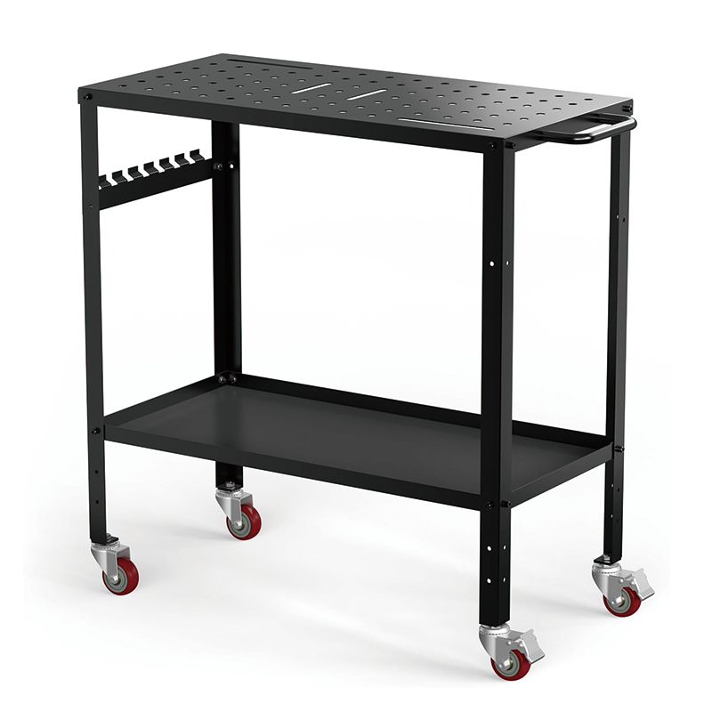 Welding Table workbench,36x18 Inches, 1200 lb Load Capacity,Portable Work Bench with Braking Lockable Casters