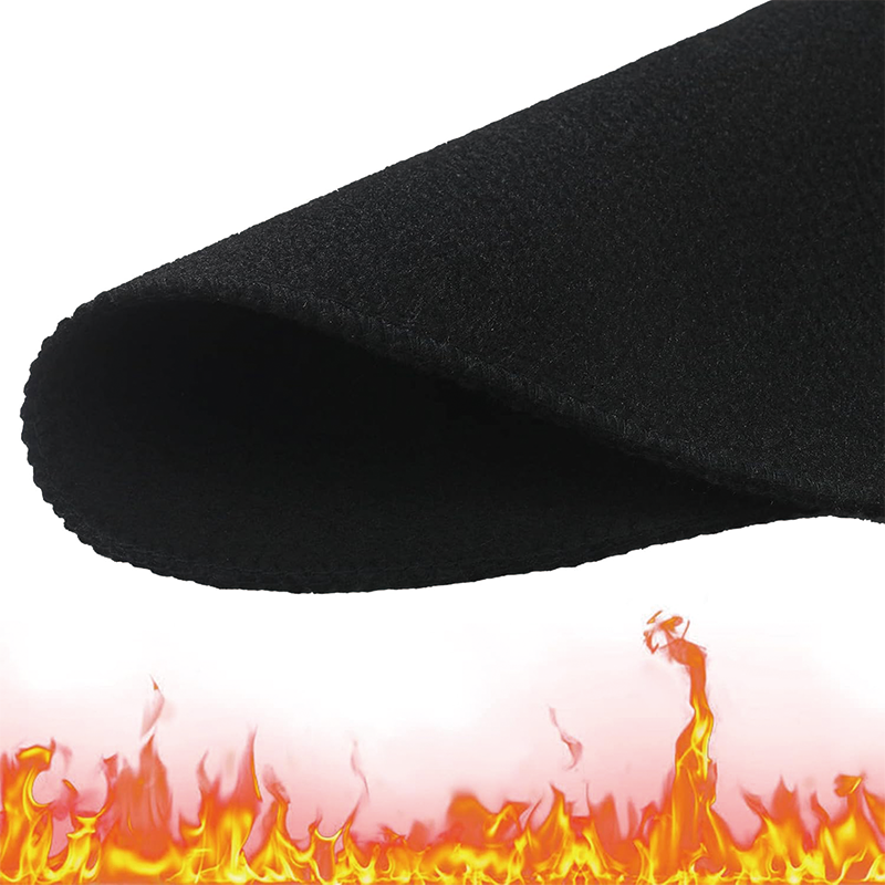 4 Pcs Welding Blanket,12 x 12 in Carbon Felt Welding Blanket Fabric Fireproof Mat Fireproof,Up To 1800°F Heat Resistant,for Glass Blowing Camp, Black