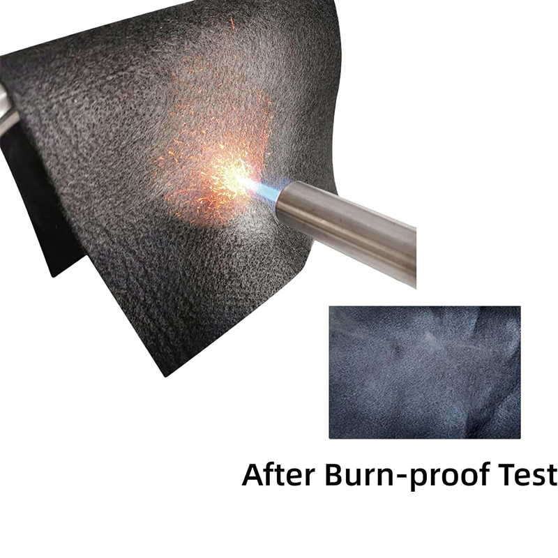 Carbon Felt Welding Blanket,4 x 6 feet 5mm,1800°F Heat Resistant Flame Retardant Protective Mat Insulation Pad for Soldering Welding Brazing Plumbing Supplies