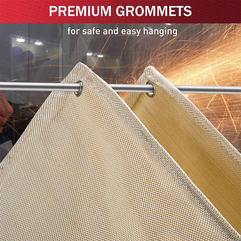 Welding Blanket 2 Packs,4x6 ft,Heavy Duty Fiberglass Heat Resistant Fabric,Up To 1022°F Heat Resistant Blanket Set,High Temp Insulation Blanket for Industrial, Smoker, Camping, Grill