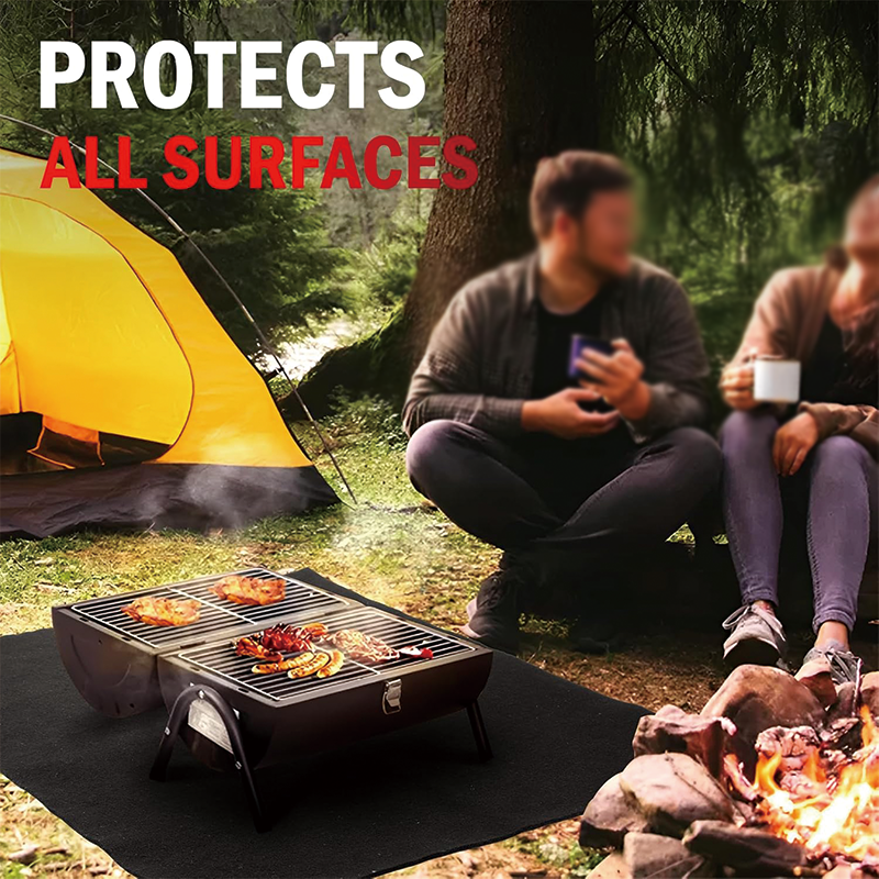 Carbon Felt Welding Blanket,2 Packs 12" X 27" Heat Resistant Fabric 1800°F High Temp Insulation Pad Fireproof,Solder Plumbers HVAC Torch Protector