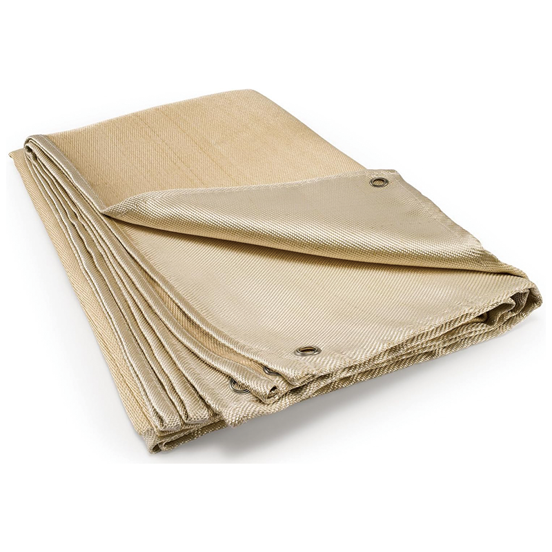 Welding Blanket 2 Packs,4x6 ft,Heavy Duty Fiberglass Heat Resistant Fabric,Up To 1022°F Heat Resistant Blanket Set,High Temp Insulation Blanket for Industrial, Smoker, Camping, Grill