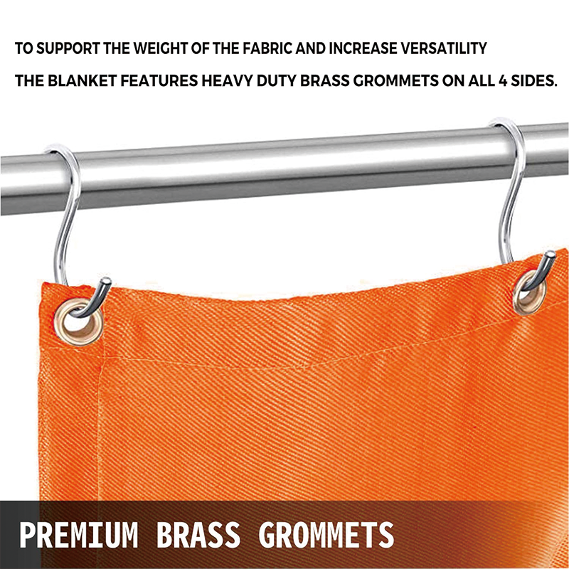 Welding Blankets,8 x 10 Ft,Fiberglass Fire Retardant Blanket,Welding Mat Welding Fireproof Thermal Resistant Insulation,Orange