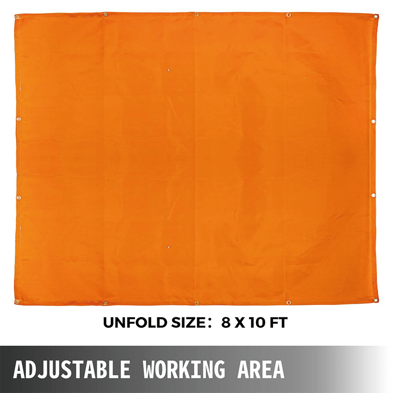 Welding Blankets,8 x 10 Ft,Fiberglass Fire Retardant Blanket,Welding Mat Welding Fireproof Thermal Resistant Insulation,Orange