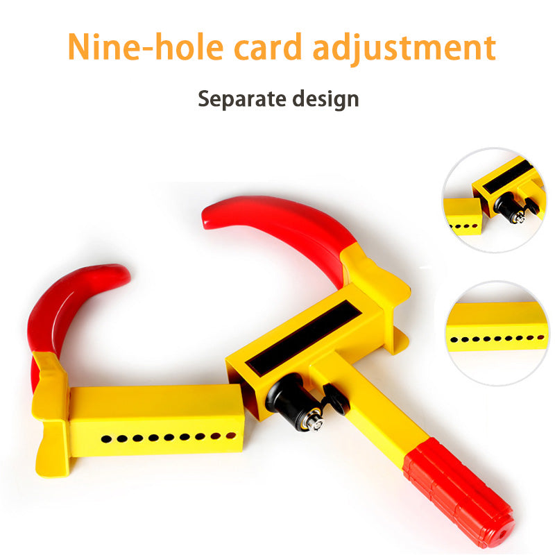Horn Wheel Lock. Car Tire Lock, Household Car 9-Hole Anti-Theft Lock, Thickened