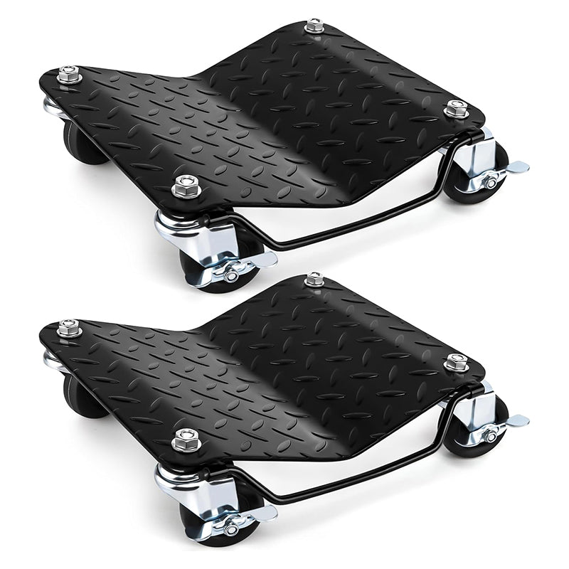3000 lbs Moving Vehicle Dolly Heavy-Duty Car Wheel Dollies Set of 2 Piece Car Tire Stakes for Moving, Car Repair