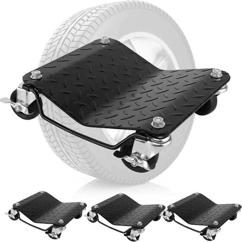 Wheel Dolly of 4 Piece 6000 lbs/2722 kg Car Dollies for Moving Cars Trucks Trailers Motorcycles