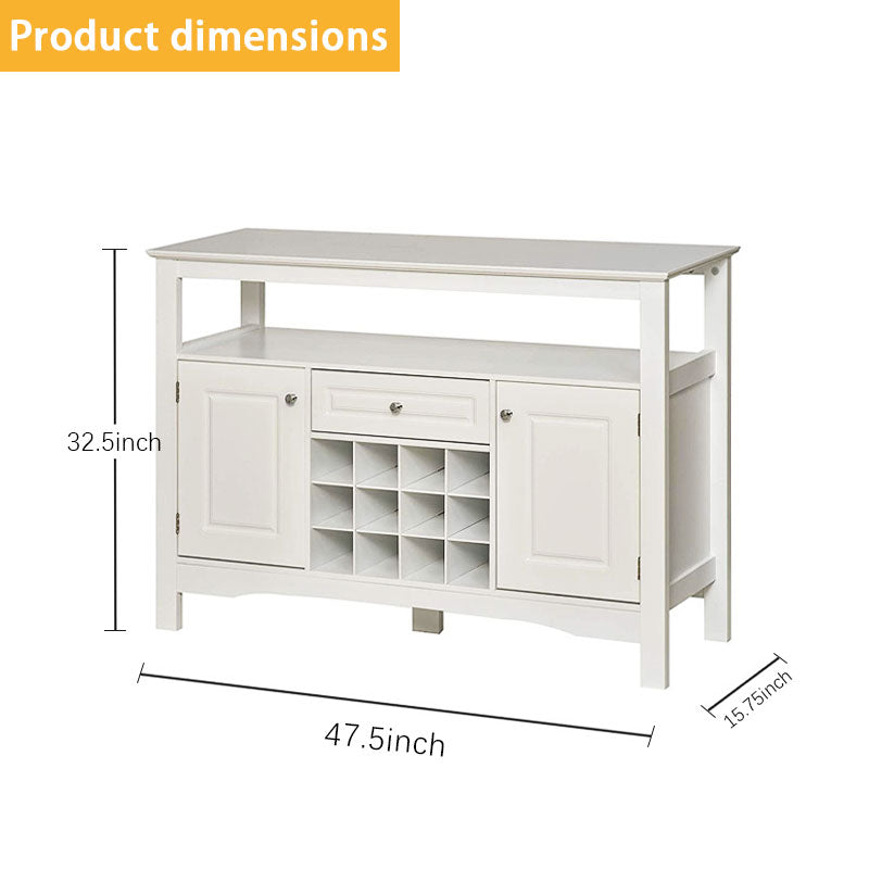 Wine Rack Shelves In The Living Room, Storage Cupboard With Drawers, Kitchen Sideboard