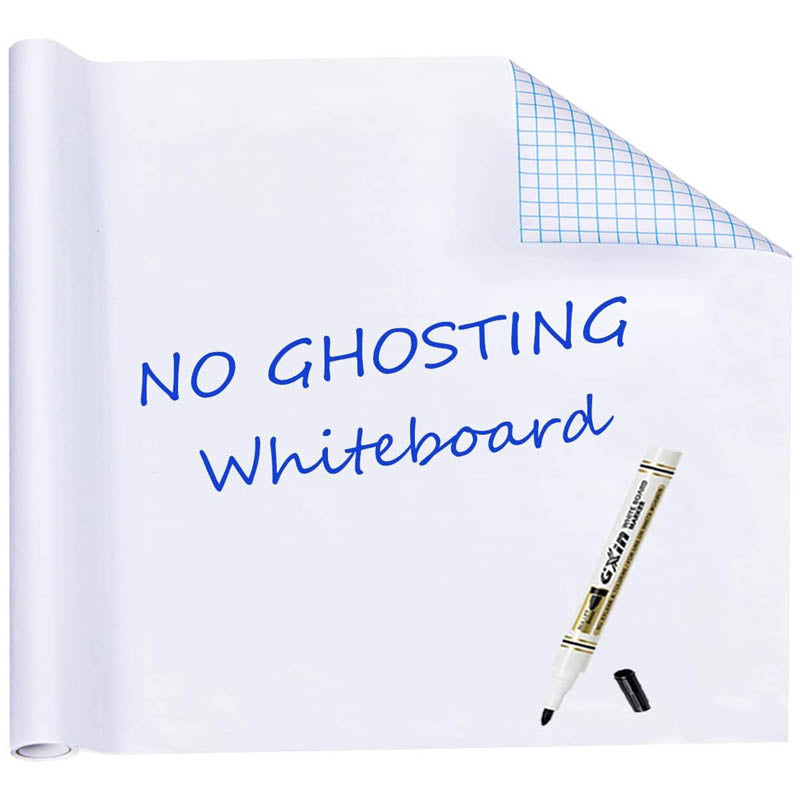 Whiteboard Sticker 35.4" x 78.7" Large Whiteboard Wallpaper Peel and Stick with 1 Marker