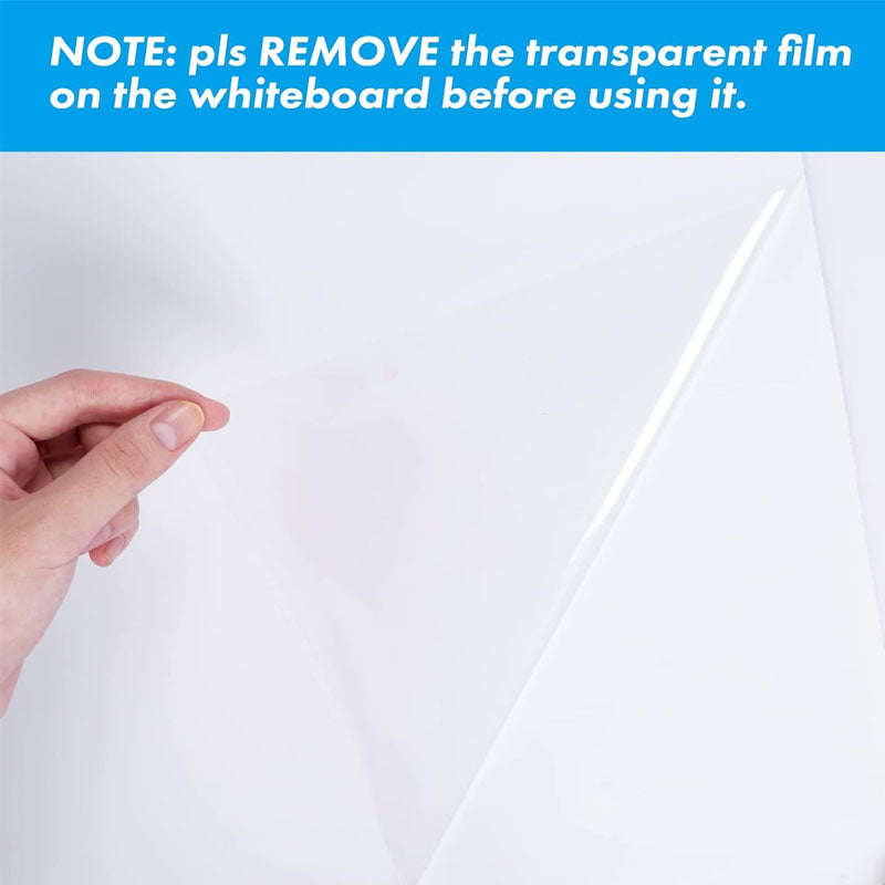 Whiteboard Sticker for Wall 23.4" x 78.7" Peel and Stick Dry Erase Contact Paper Adhesive Poster Board with 1 Marker