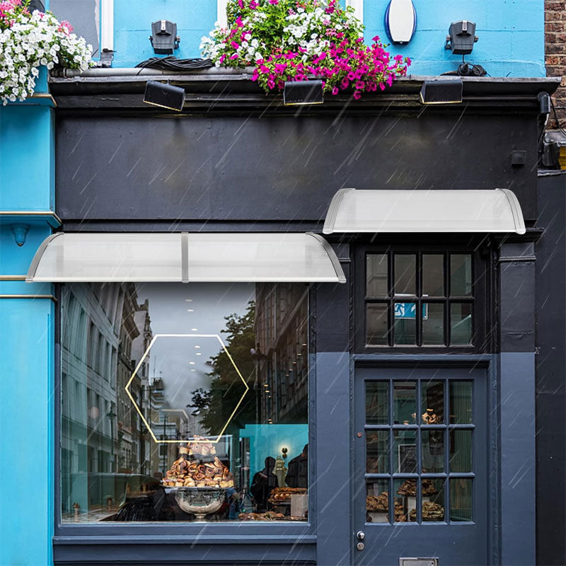 Transparent Pc Sun Panel Awning Household Eaves Door Head Awning Abs Bracket